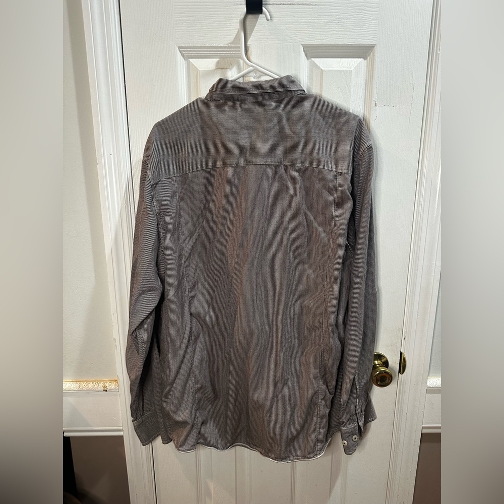 Tommy Bahama Jeans Striped Button Down Shirt‎ XL Tencel - Picture 6 of 7